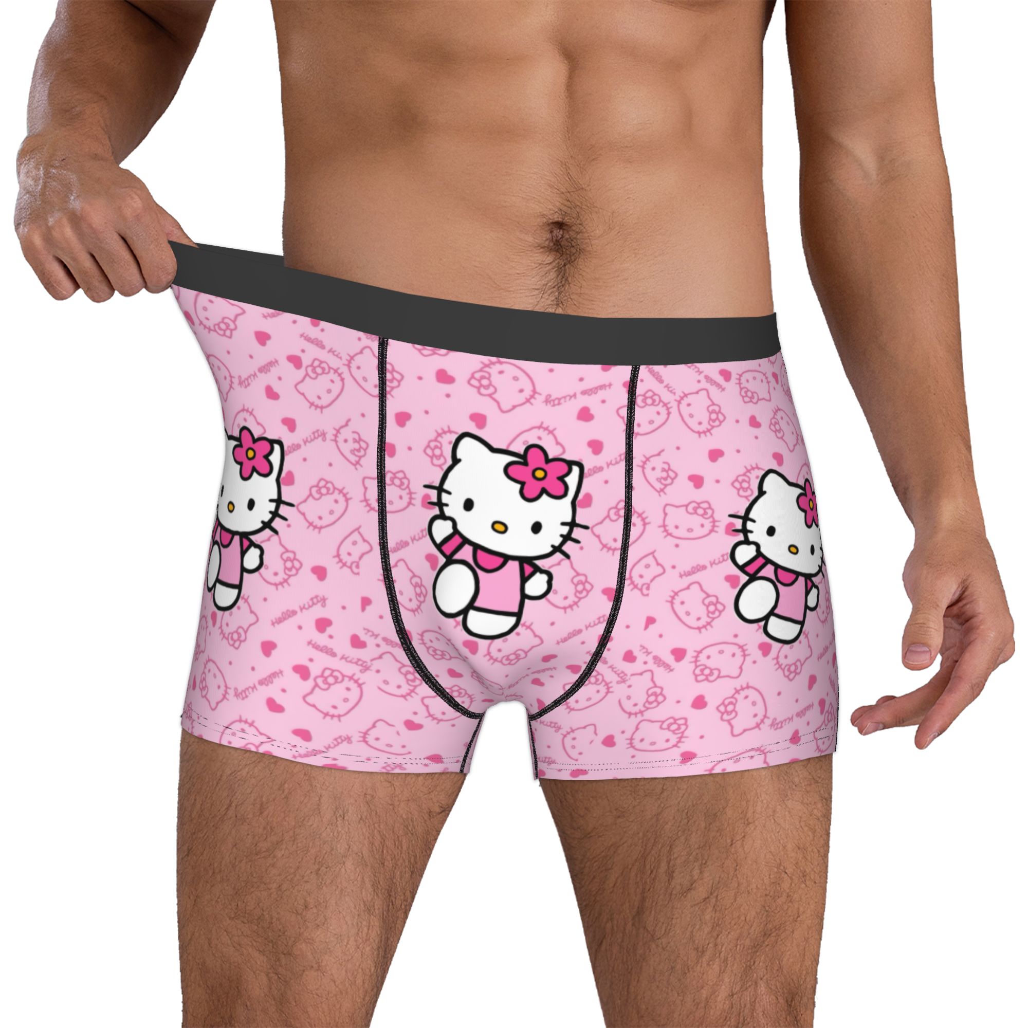 Boxer Shorts Modal - กางเกงในเด็กผู้หญิงลายการ์ตูนสีชมพูน่ารัก แบบบ็อกเซอร์ ระบายอากาศได้ดี