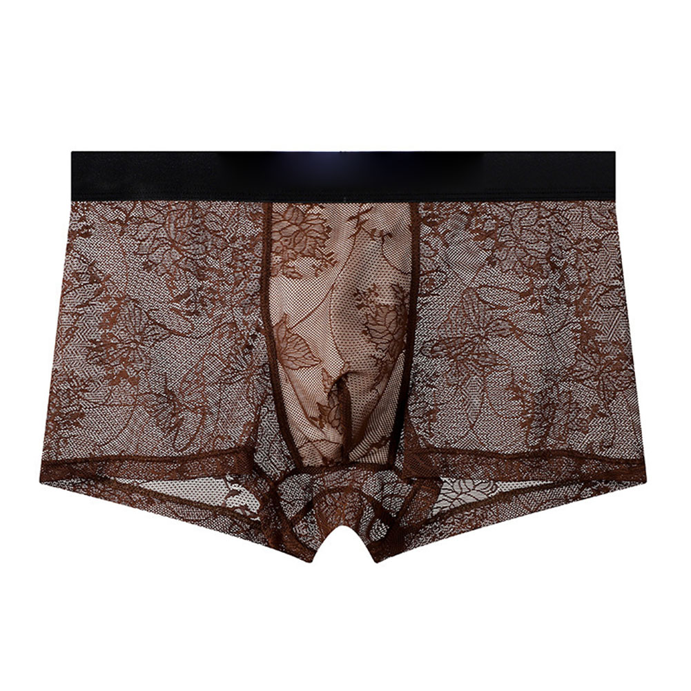 Boxer Shorts Modal - กางเกงบ็อกเซอร์ชายเซ็กซี่ ผ้าตาข่าย กางเกงในชาย ชุดชั้นในชาย ซีทรู ผ้าลูกไม้
