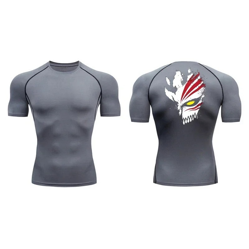 Base Layer Top - เสื้อยืดแขนสั้นแห้งเร็ว สปอร์ต บาสเลเยอร์ แฟชั่นลำลองสำหรับผู้ชาย ออกกำลังกาย ฟิตเนส
