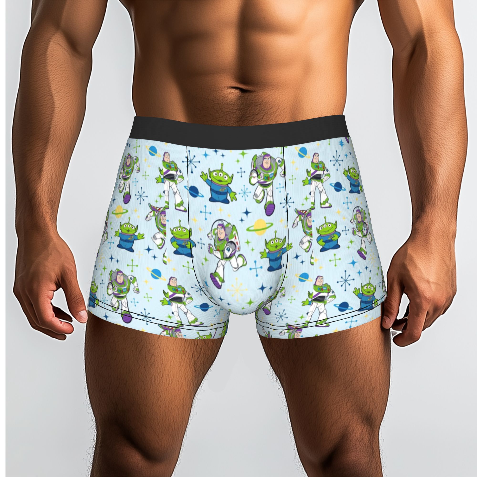 Boxer Shorts Modal - กางเกงในบ็อกเซอร์ชายลายการ์ตูน T-Toy S-Story แบบยืดได้ เนื้อผ้านุ่ม