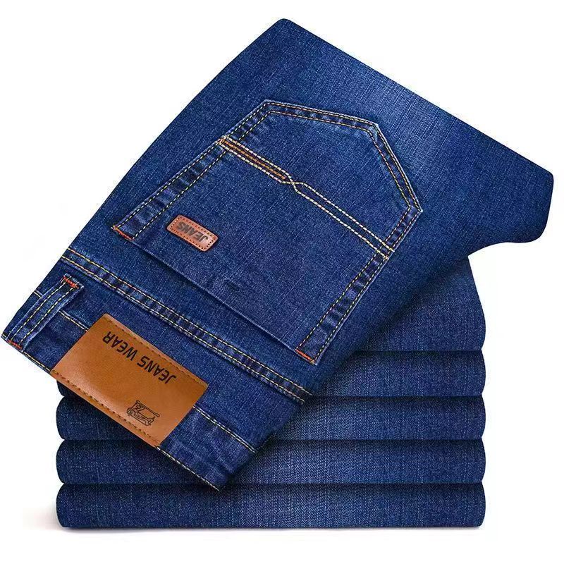 Levis Jeans 501 - กางเกงยีนส์ทรงตรงเนื้อนุ่มสำหรับผู้ชาย คอลเลคชั่นฤดูใบไม้ร่วง 2024 สไตล์คลาสสิก สีดำ แนวไบค์เกอร์