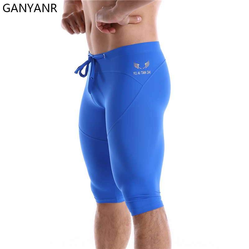 GANYANR วิ่ง Tights ผู้ชายการบ - Compression Shorts Athletes บทวิจารณ์และราคา