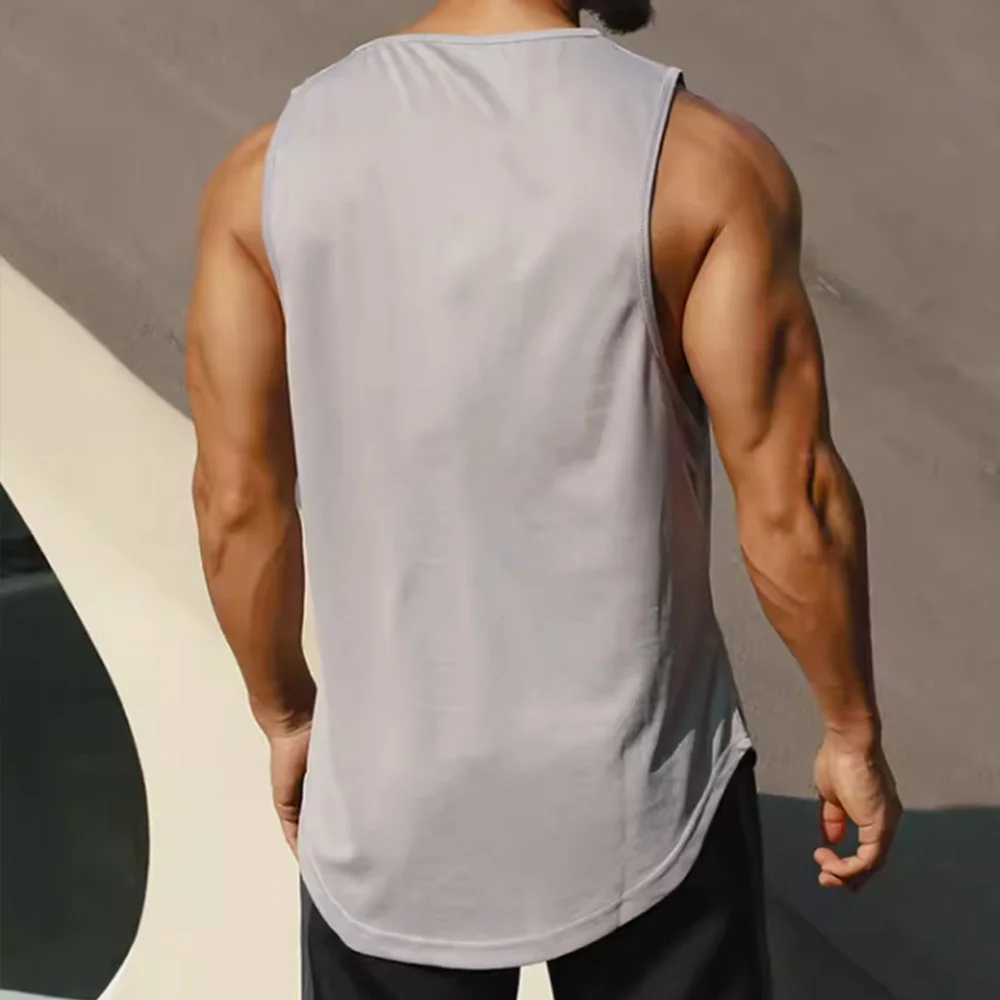 Men's Gym Tank Top ฟิตเนสแขนกุ - Sleeveless Undershirt บทวิจารณ์และราคา