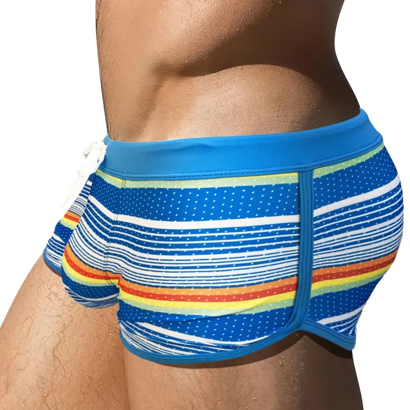 กางเกงว่ายน้ำชายลายทาง ระบายอา - Trunk Breathable Men บทวิจารณ์และราคา